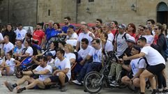 Hasta 19 personas formaron parte este ao de la segunda edicin de Todos los ngeles vuelan, una peregrinacin impulsada por la asociacin Aspace Andaluca. Nueve de sus usuarios pudieron realizar el Camino de Santiago en sillas adaptadas gracias a la iniciativa solidaria.