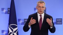 Jens Stoltenberg, durante una rueda de prensa.