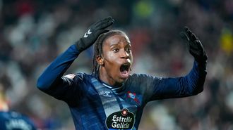 Ilaix Moriba, celebrando un gol reciente del Celta.