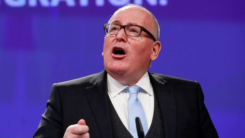 El vicepresidente primero de la CE, Frans Timmermans