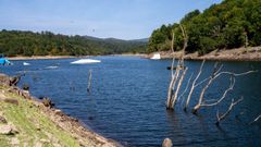 Imagen actual de las reservas de agua de Vigo en el Concello de Fornelos de Montes