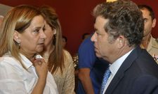 Carmela Silva y Fernández Lores mostraron ayer una plena sintonía en el rechazo a Ence. 