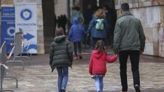 Jornada de vacunaci�n de ni�os en Santiago, el pasado enero