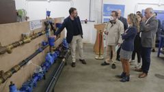 El alcalde, �ngel Mato, y la delegada territorial, Martina Aneiros, visitan la maqueta de Emafesa