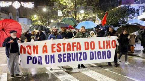 La protesta no fue muy concurrida