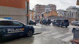 Operativo policial este mi�rcoles en la calle Vizcaya de A Coru�a