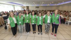 La junta vimiancesa de la AECC en una comida celebrada el pasado mes de octubre