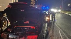 A la concentración de vehículos del pasado fin de semana en Santiago acudieron cerca de 500 coches
