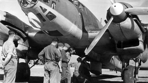 Un avi�n Do-17 de la Legi�n C�ndor, durante la Guerra Civil Espa�ola
