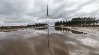 Parque e�lico de Monte Tourado, tambi�n en Zas, a escasa distancia de donde se ubicar� el de Mu��o.