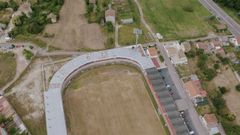 Una imagen de la obra que se inici� en el 2023 y los terrenos anexos a la vieja instalaci�n deportiva