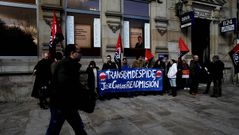 Protesta en el BBVA