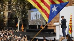 El expresidente de la Generalitat Carles Puigdemont, el 8 de agosto del 2024 en Barcelona.