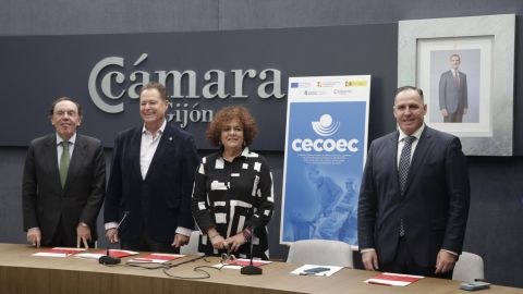 De izquierda a derecha: Fernando Villabella, Flix Baragao, Marta del Arco y Jos Manuel Vega