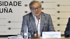 El empresario Jos� Vicente Mart�nez Rico, presidente del Hogar de Sor Eusebia, en una imagen en la rueda de prensa de presentaci�n en el rectorado del proyecto Micasita, para dotar de un espacio seguro a personas sin hogar