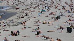 Imagen de la playa de Riazor