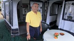 Antonio Men�ndez, usuario del c�mping de O Raso