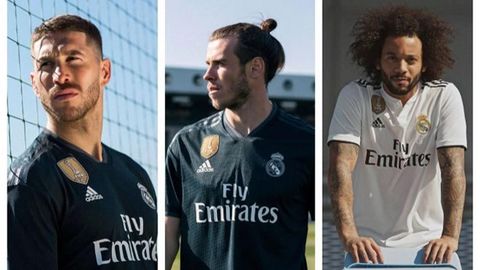 Presentación de la nueva camiseta del Real Madrid