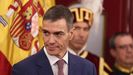 El presidente del Gobierno, Pedro S�nchez, durante el acto institucional por el D�a de la Constituci�n, en el Congreso de los Diputados.