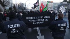 Protestas en Bel�n contra la gesti�n de la pandemia