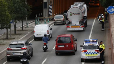 Huelga en Catalu�a. Carreteras cortadas