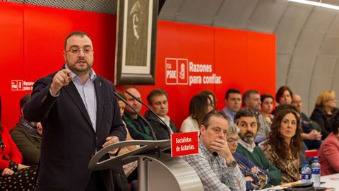 Barbon, en su intervencion en la sede del PSOE
