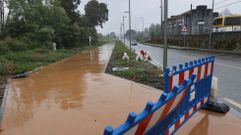La nueva senda peatonal y ciclista a la altura de Cocheras, en Lourizn