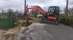 La maquinaria, trabajando desde ayer en las obras de Palm�s.