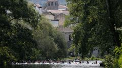 Regata de pirag�ismo en Allariz