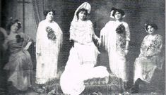 Reina y damas de la Fiesta de la S�tira celebrada en el Tamberlick