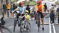 Las bicis tomaron A Senra