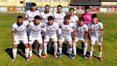 El once inicial del Noia en O Barco.