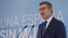 Alberto Nez Feijoo, presidente del PP, en una imagen de archivo.