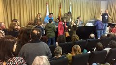 Asamblea de funcionarios en Vigo