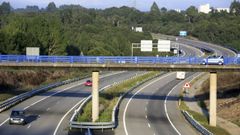 Un tramo de la autov�a A-8, donde se produjo el incidente por el que se investiga a un vecino de Pant�n