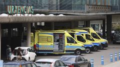 Entrada del servicio de Urgencias en el Hospital Clnico de Santiago