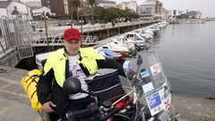En 2015 Anxo Casti�eira encar� un nuevo reto: cruzar Europa en moto en 23 horas