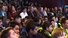 Acto de presentaci�n de la futura ciudad deportiva del Celta en Mos