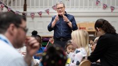 Starmer, en una visita a una escuela el pasado viernes