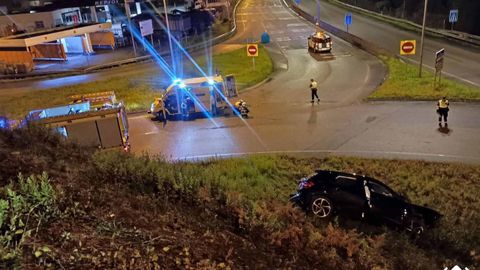Accidente de tr�fico en Langreo