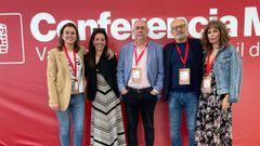 Delegaci�n ourensana en la conferencia pol�tica del PSOE en Valencia.