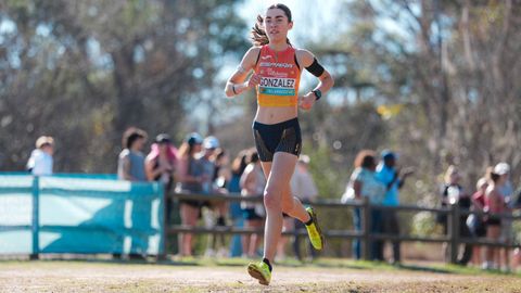 Sandra Gonz�lez, durante el campeonato del mundo sub-20 de cros 2026.
