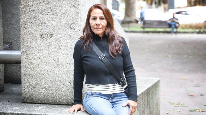 La peruana Nancy Josefina busca trabajo en Ferrolterra.