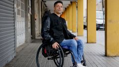 Javi Mouri�o, presidente del Grupo de personas con discapacidade f�sica da Coru�a (Grumico).