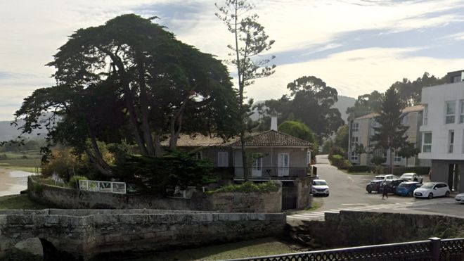 El pazo Cadaval se encuentra en la desembocadura del r�o Mi�or