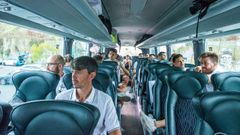 Expedici�n del Racing partiendo de A Malata este curso.