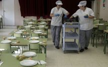 El AMPA de Rubi�ns subraya que en su colegio s� existe espacio para una cocina propia. 