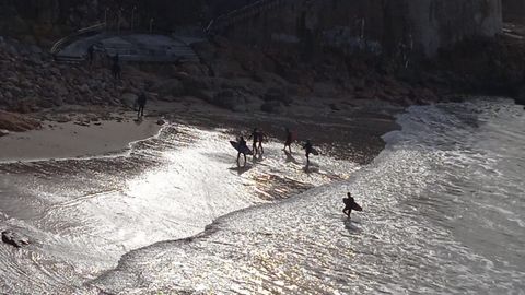 Rescate en la playa de Matadero