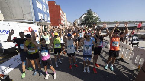 Instantes previos a la salida de la 10K, con el que ser�a el ganador (dorsal n�m, 57) al frente