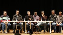 Rueda de prensa del sector bateeiro sobre el conflicto de la mejilla. Alex Tub�o habla de la persecuci�n que sufre el sector